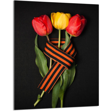 TAGLIERE IN VETRO 40x52 Rose