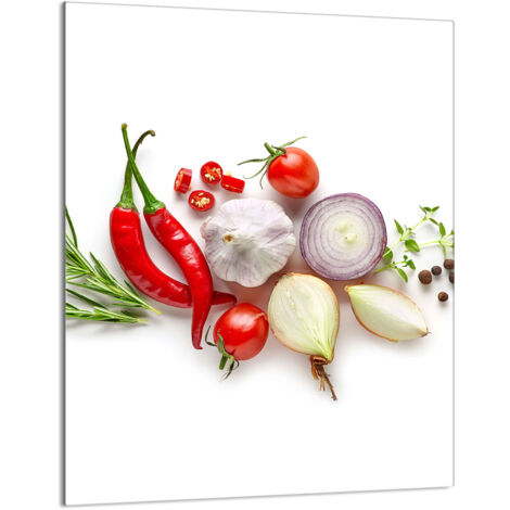 TAGLIERE IN VETRO 40x52 Verdure