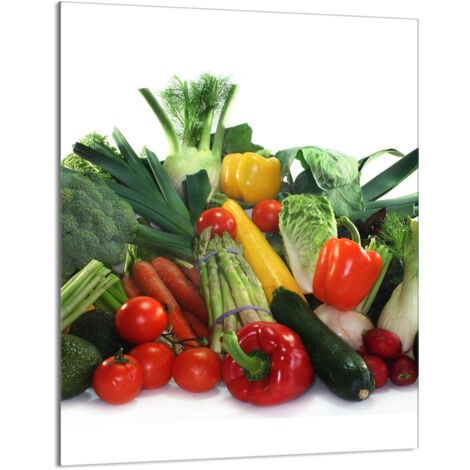 TAGLIERE IN VETRO 40x52 Verdure