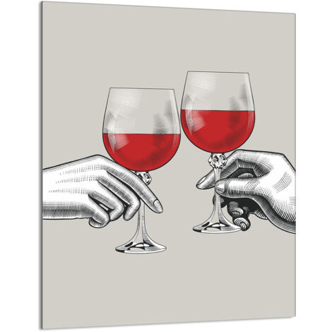 TAGLIERE IN VETRO 40x52 Vino