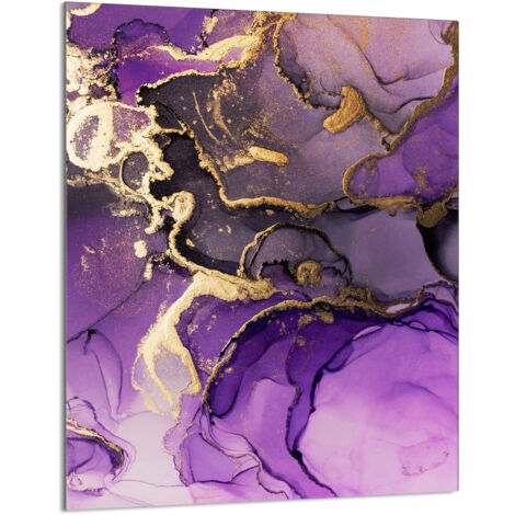 TAGLIERE IN VETRO 40x52 Viola