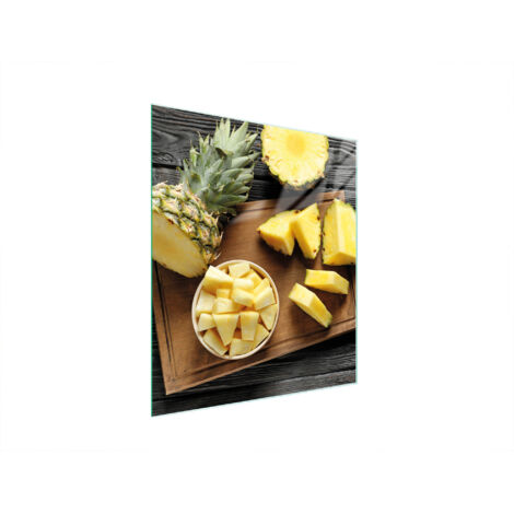 TAGLIERE IN VETRO 45x52 ANANAS
