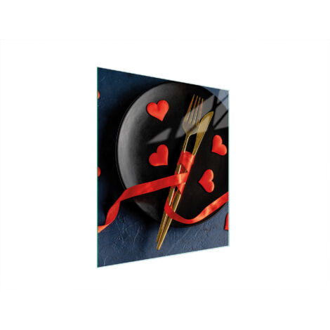 TAGLIERE IN VETRO 45x52 CUORE
