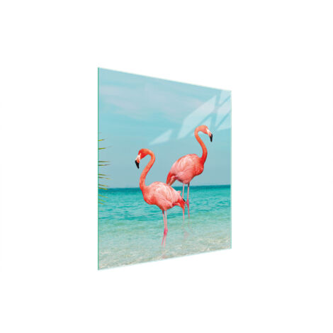 TAGLIERE IN VETRO 45x52 FLAMINGO