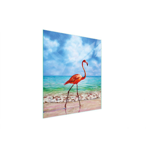 TAGLIERE IN VETRO 45x52 FLAMINGO