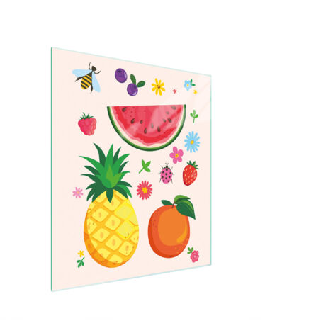 TAGLIERE IN VETRO 45x52 FRUTTA
