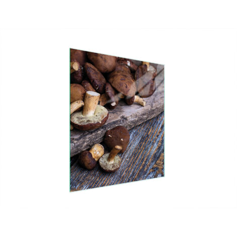 TAGLIERE IN VETRO 45x52 FUNGHI