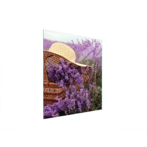 TAGLIERE IN VETRO 45x52 LAVANDA