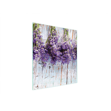 TAGLIERE IN VETRO 45x52 LAVANDA