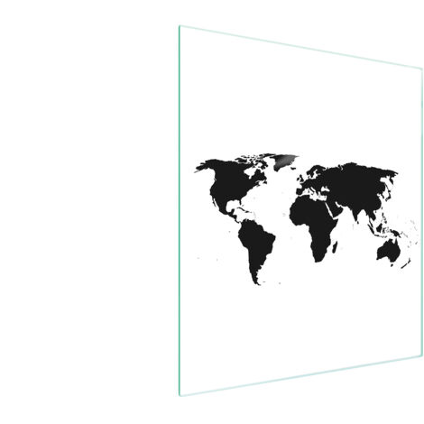 TAGLIERE IN VETRO 45x52 MAPPA