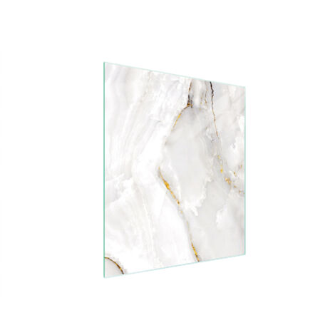 TAGLIERE IN VETRO 45x52 MARMO