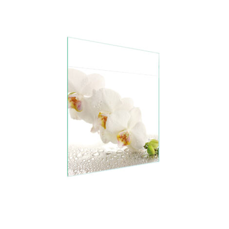 TAGLIERE IN VETRO 45x52 ORCHIDEA