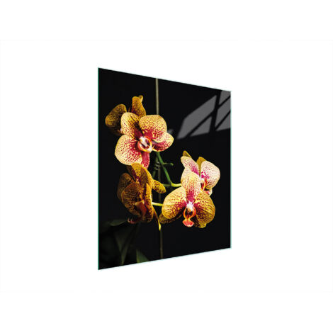 TAGLIERE IN VETRO 45x52 ORCHIDEA