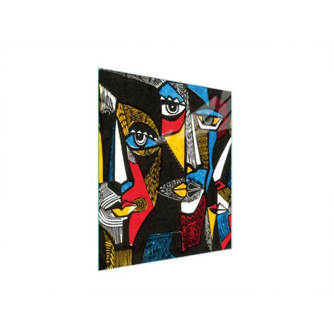 TAGLIERE IN VETRO 45x52 POP ART.