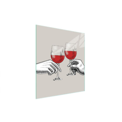 TAGLIERE IN VETRO 45x52 VINO