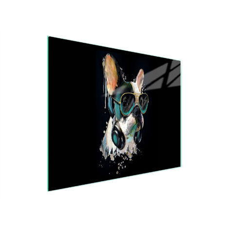 TAGLIERE IN VETRO 52x30 CANE