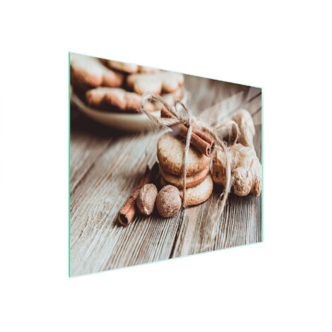 TAGLIERE IN VETRO 52x30 CANNELLA