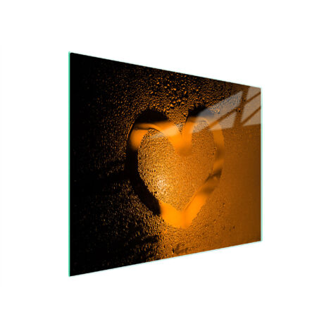 TAGLIERE IN VETRO 52x30 CUORE