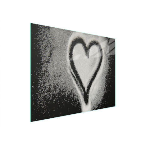 TAGLIERE IN VETRO 52x30 CUORE