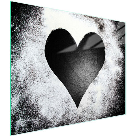 TAGLIERE IN VETRO 52x30 CUORE
