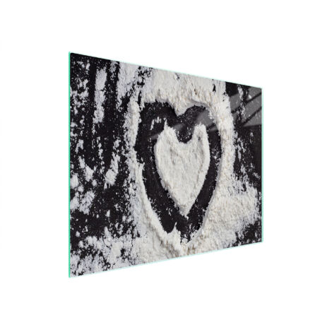 TAGLIERE IN VETRO 52x30 CUORE