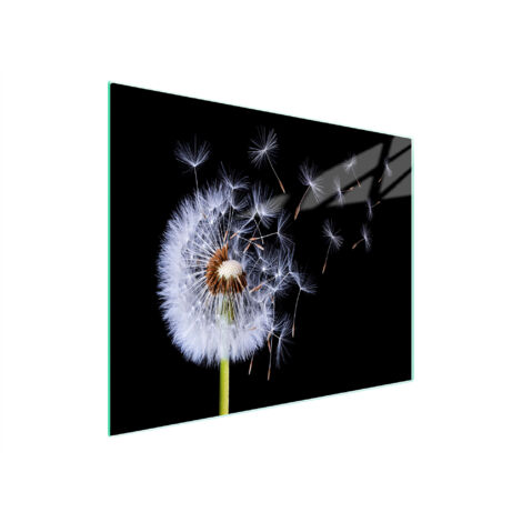 TAGLIERE IN VETRO 52x30 FIORE