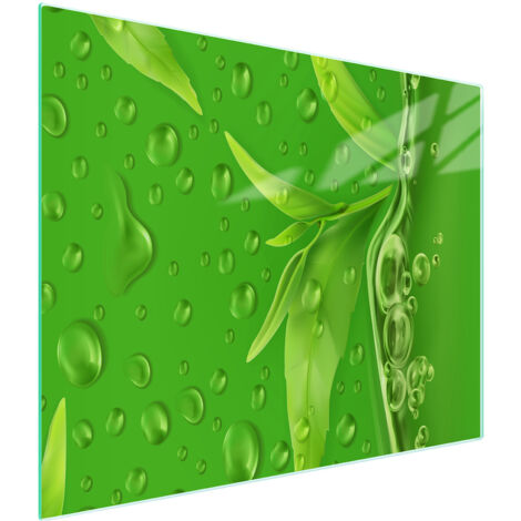 TAGLIERE IN VETRO 52x30 FOGLIE