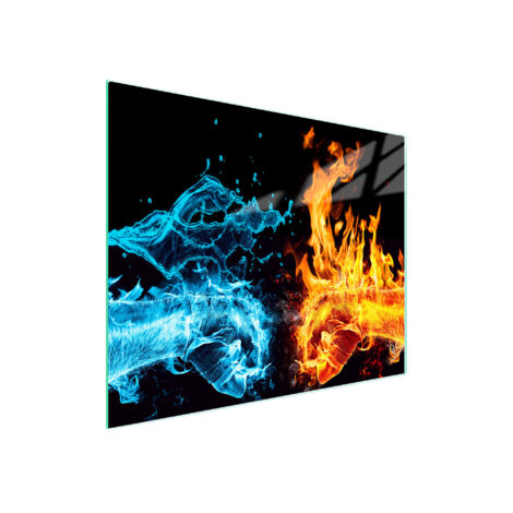 TAGLIERE IN VETRO 52x30 FUOCO