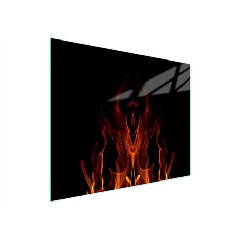 TAGLIERE IN VETRO 52x30 FUOCO