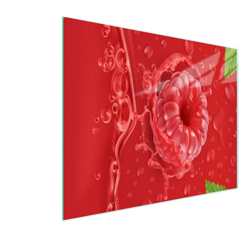 TAGLIERE IN VETRO 52x30 LAMPONE