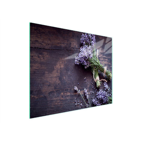 TAGLIERE IN VETRO 52x30 LAVANDA