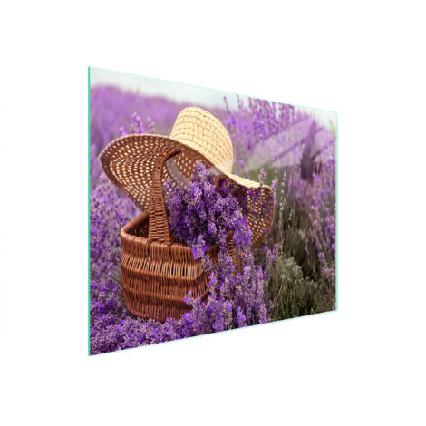 TAGLIERE IN VETRO 52x30 LAVANDA