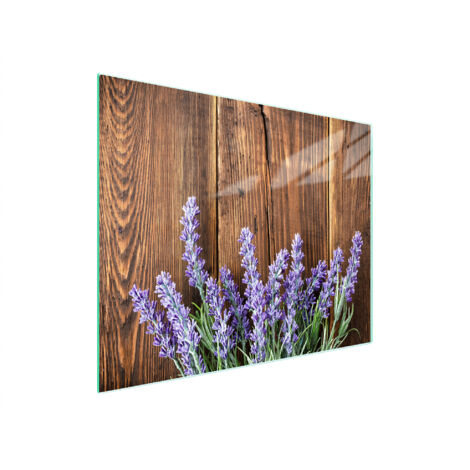 TAGLIERE IN VETRO 52x30 LAVANDA