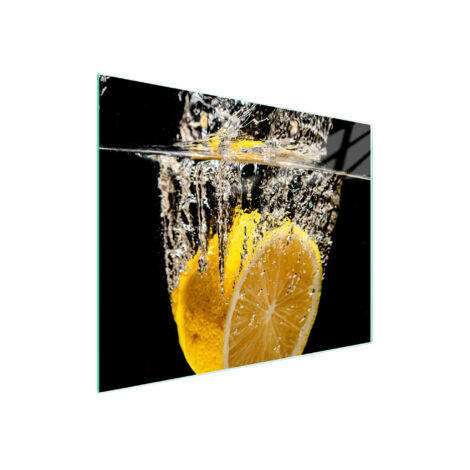 TAGLIERE IN VETRO 52x30 LIMONE