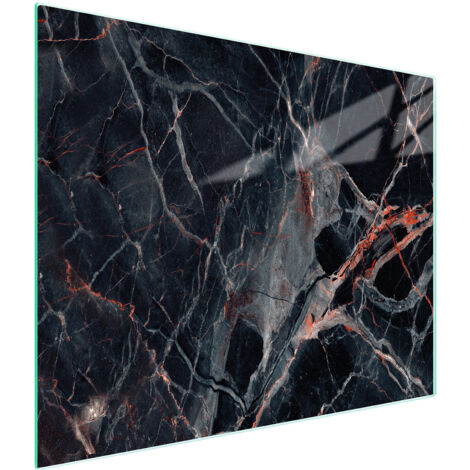 TAGLIERE IN VETRO 52x30 MARMO