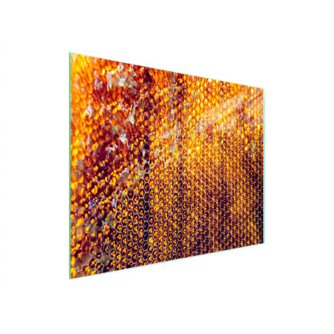 TAGLIERE IN VETRO 52x30 MIELE