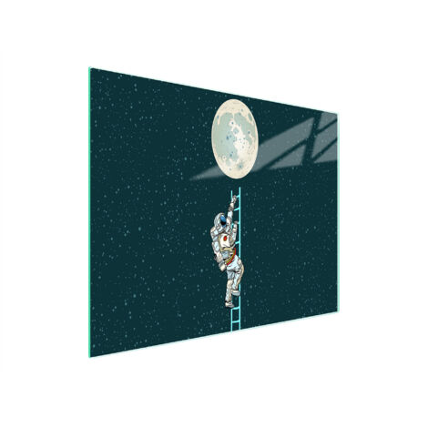 TAGLIERE IN VETRO 52x30 MOON