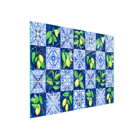 TAGLIERE IN VETRO 52x30 MOSAICO