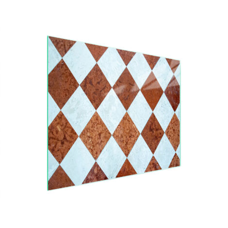 TAGLIERE IN VETRO 52x30 MOSAICO