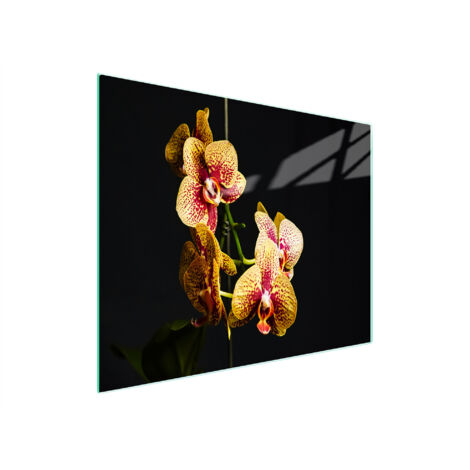 TAGLIERE IN VETRO 52x30 ORCHIDEA