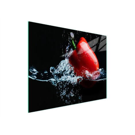 TAGLIERE IN VETRO 52x30 PEPPER