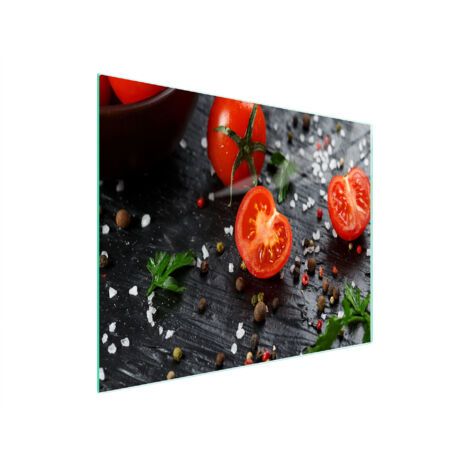 TAGLIERE IN VETRO 52x30 POMODORO