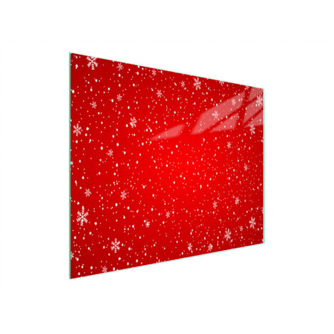 TAGLIERE IN VETRO 52x30 ROSSO