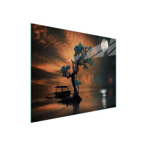 TAGLIERE IN VETRO 52x30 TREE