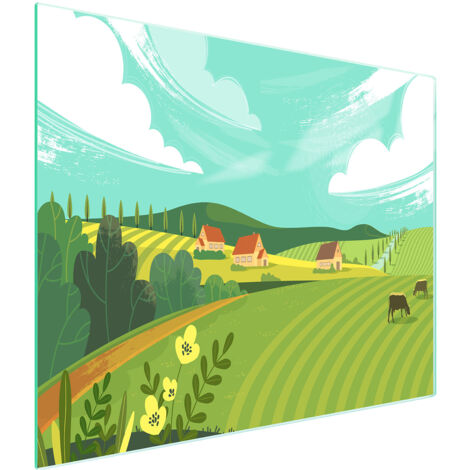 TAGLIERE IN VETRO 52x30 VILLAGE