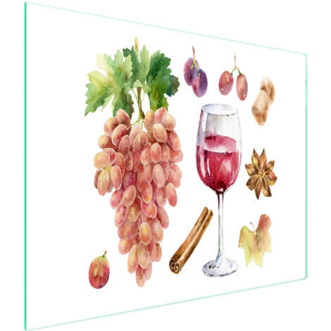 TAGLIERE IN VETRO 52x30 VINO