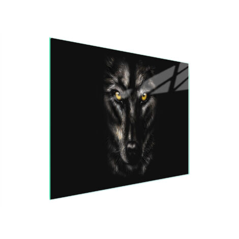 TAGLIERE IN VETRO 52x30 WOLF