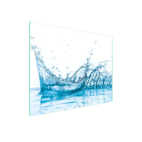 TAGLIERE IN VETRO 52x40 ACQUA