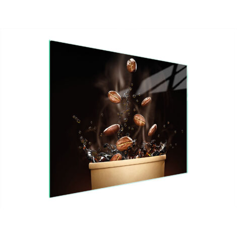 TAGLIERE IN VETRO 52x40 CAFFÈ