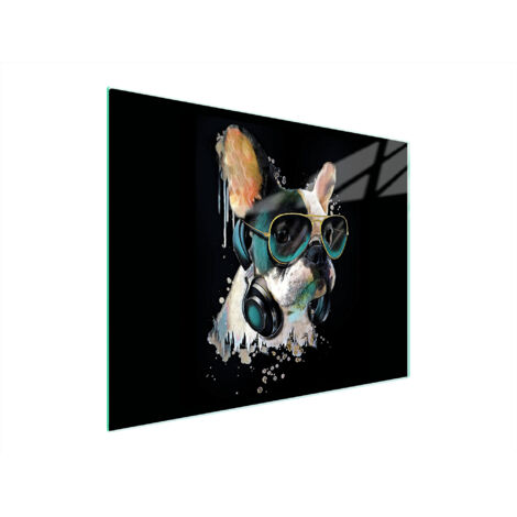 TAGLIERE IN VETRO 52x40 CANE